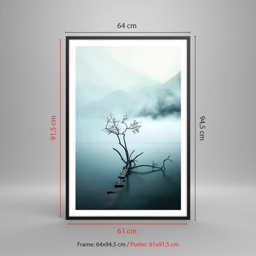 Plakát v černém rámu - Z vody a mlhy - 61x91 cm