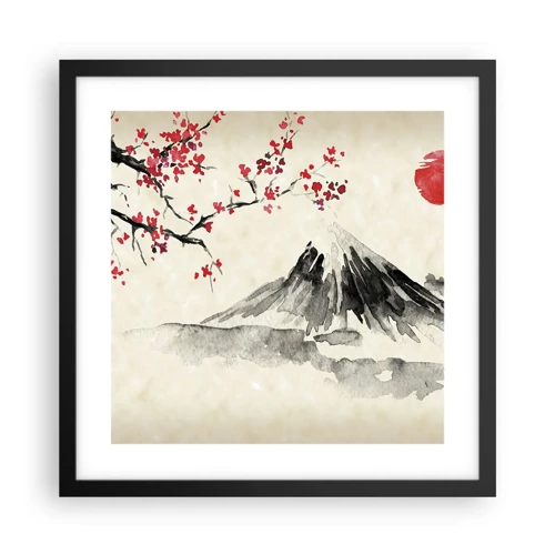 Plakát v černém rámu - Zamilujte se do Japonska - 40x40 cm