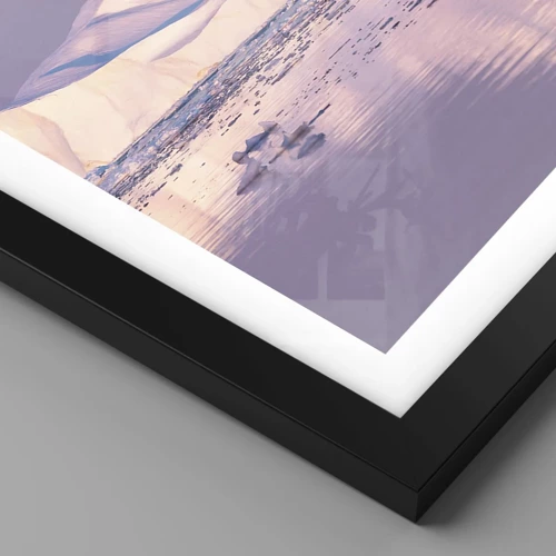 Plakát v černém rámu - Žár plachty, chlad ledu - 70x100 cm