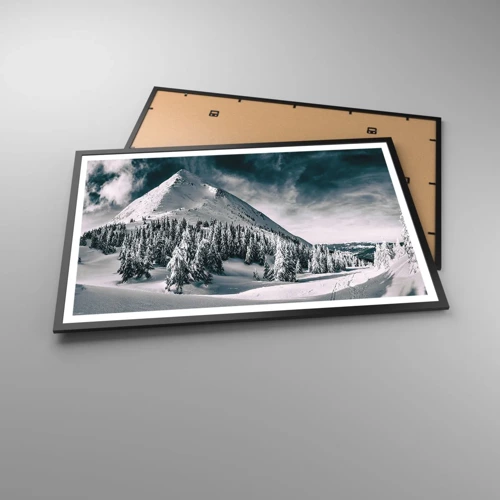 Plakát v černém rámu - Země sněhu a ledu - 91x61 cm