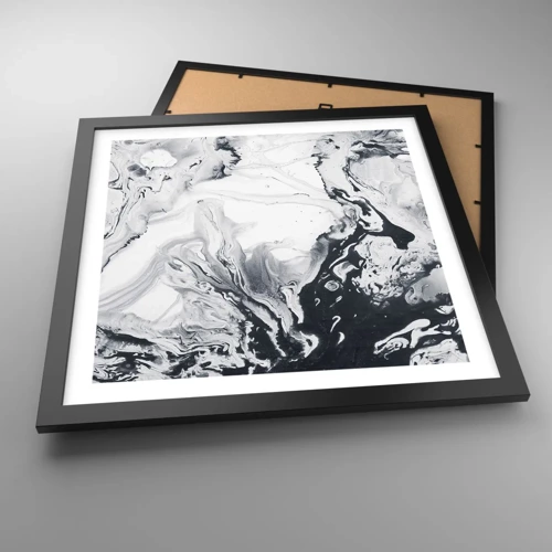 Plakát v černém rámu - Zemské nitro - 40x40 cm