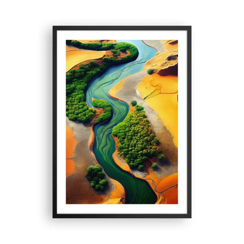 Plakát v černém rámu - Životodárná řeka - 50x70 cm
