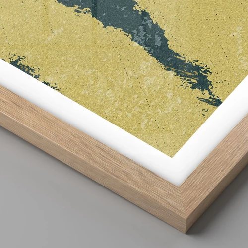 Plakát v rámu světlý dub - Abstrakce – zpomalený pohyb - 30x40 cm