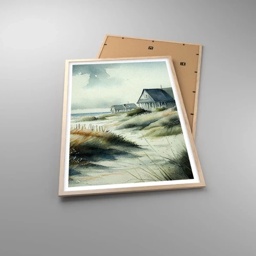 Plakát v rámu světlý dub - Daleko od shonu - 61x91 cm