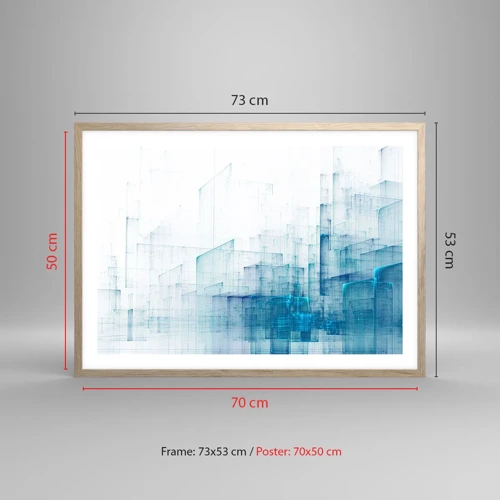 Plakát v rámu světlý dub - Jak se stal prostor - 70x50 cm