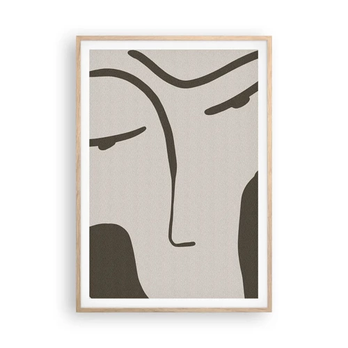Plakát v rámu světlý dub - Jako z Modiglianiho obrazu - 70x100 cm