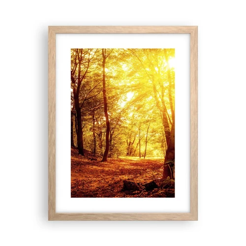 Plakát v rámu světlý dub - Ke zlaté mýtině - 30x40 cm