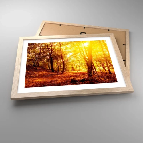 Plakát v rámu světlý dub - Ke zlaté mýtině - 40x30 cm