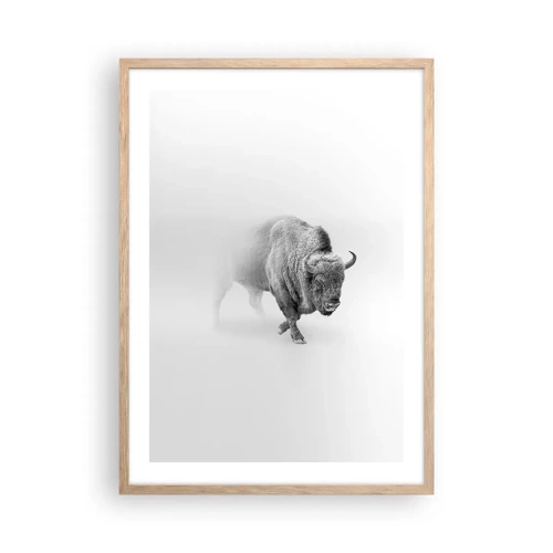 Plakát v rámu světlý dub - Král prérie - 50x70 cm