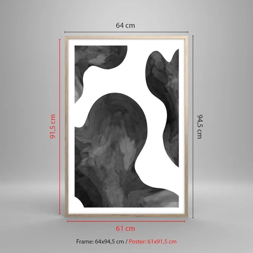 Plakát v rámu světlý dub - Mléčná dráha - 61x91 cm