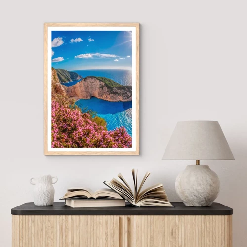 Plakát v rámu světlý dub - Moje velké řecké prázdniny - 61x91 cm