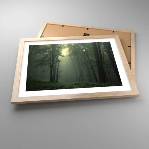 Plakát v rámu světlý dub - Než se probudí - 40x30 cm