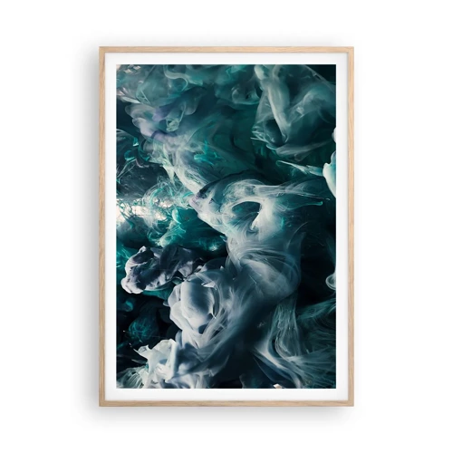 Plakát v rámu světlý dub - Pohyb barvy - 70x100 cm