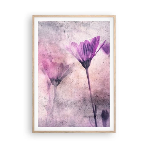 Plakát v rámu světlý dub - Sen květin - 70x100 cm