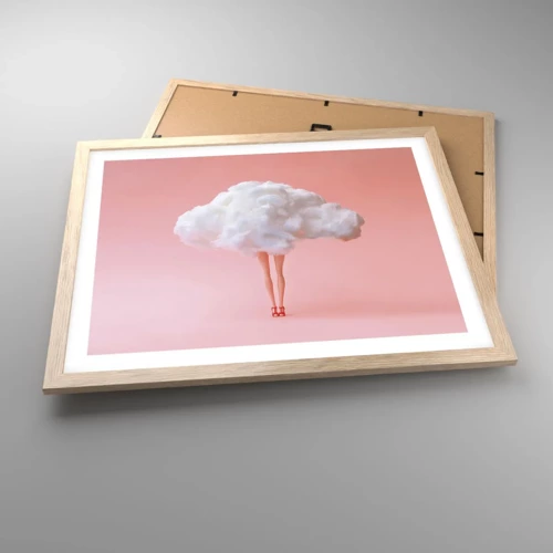 Plakát v rámu světlý dub - Sladký slib - 50x40 cm