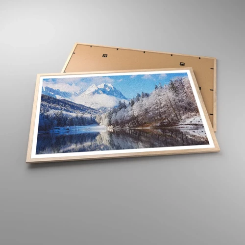 Plakát v rámu světlý dub - Sněhová stráž - 91x61 cm