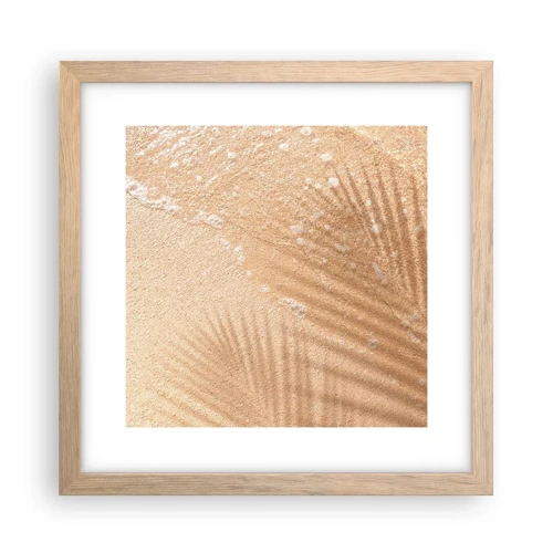 Plakát v rámu světlý dub - Stín horkého léta - 30x30 cm