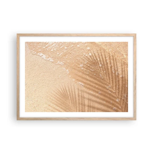 Plakát v rámu světlý dub - Stín horkého léta - 70x50 cm