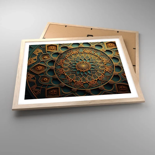 Plakát v rámu světlý dub - V arabském stylu - 50x40 cm