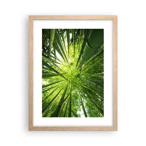 Plakát v rámu světlý dub - V bambusovém háji - 30x40 cm