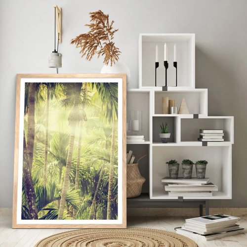 Plakát v rámu světlý dub - V zeleném žáru - 30x40 cm