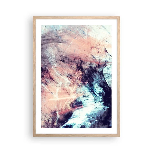 Plakát v rámu světlý dub - Vnímej vítr - 50x70 cm