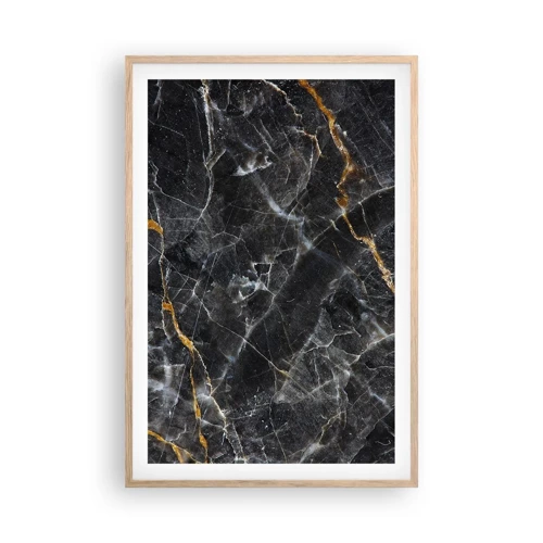 Plakát v rámu světlý dub - Vnitřní život kamene - 61x91 cm
