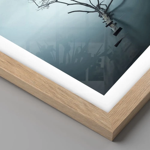 Plakát v rámu světlý dub - Z vody a mlhy - 50x40 cm