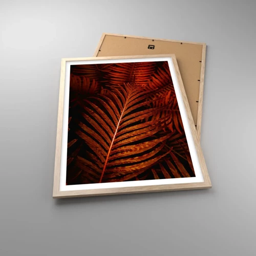 Plakát v rámu světlý dub - Žár života - 50x70 cm