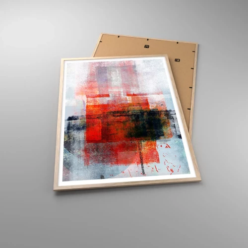 Plakát v rámu světlý dub - Zářící kompozice - 70x100 cm