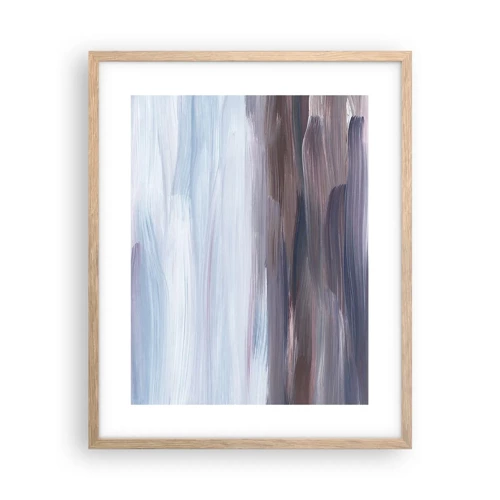 Plakát v rámu světlý dub - Živly: voda - 40x50 cm