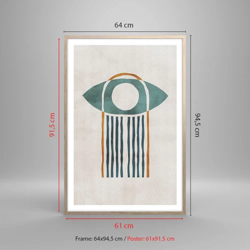 Plakát v rámu světlý dub - Znaky a rituály - 61x91 cm