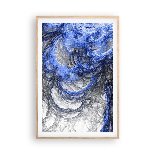 Plakát v rámu světlý dub - Zrod vlny - 61x91 cm