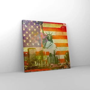 Obraz na plátně - Viva America! - 50x50 cm