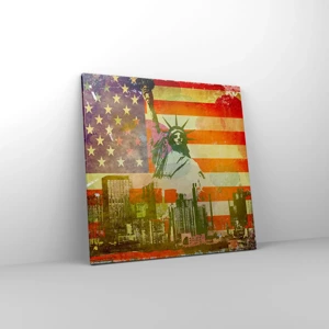 Obraz na plátně - Viva America! - 60x60 cm