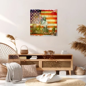 Obraz na plátně - Viva America! - 60x60 cm