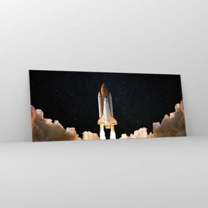 Obraz na skle - Ad astra! - 100x40 cm