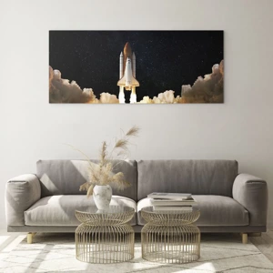 Obraz na skle - Ad astra! - 100x40 cm