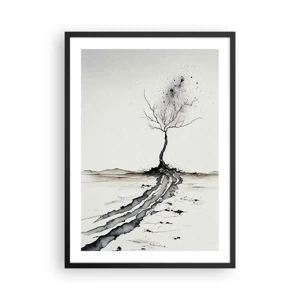 Plakát v černém rámu - Zimní melancholie - 50x70 cm