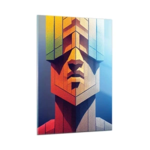 Obraz na skle - Zásadový člověk - 50x70 cm