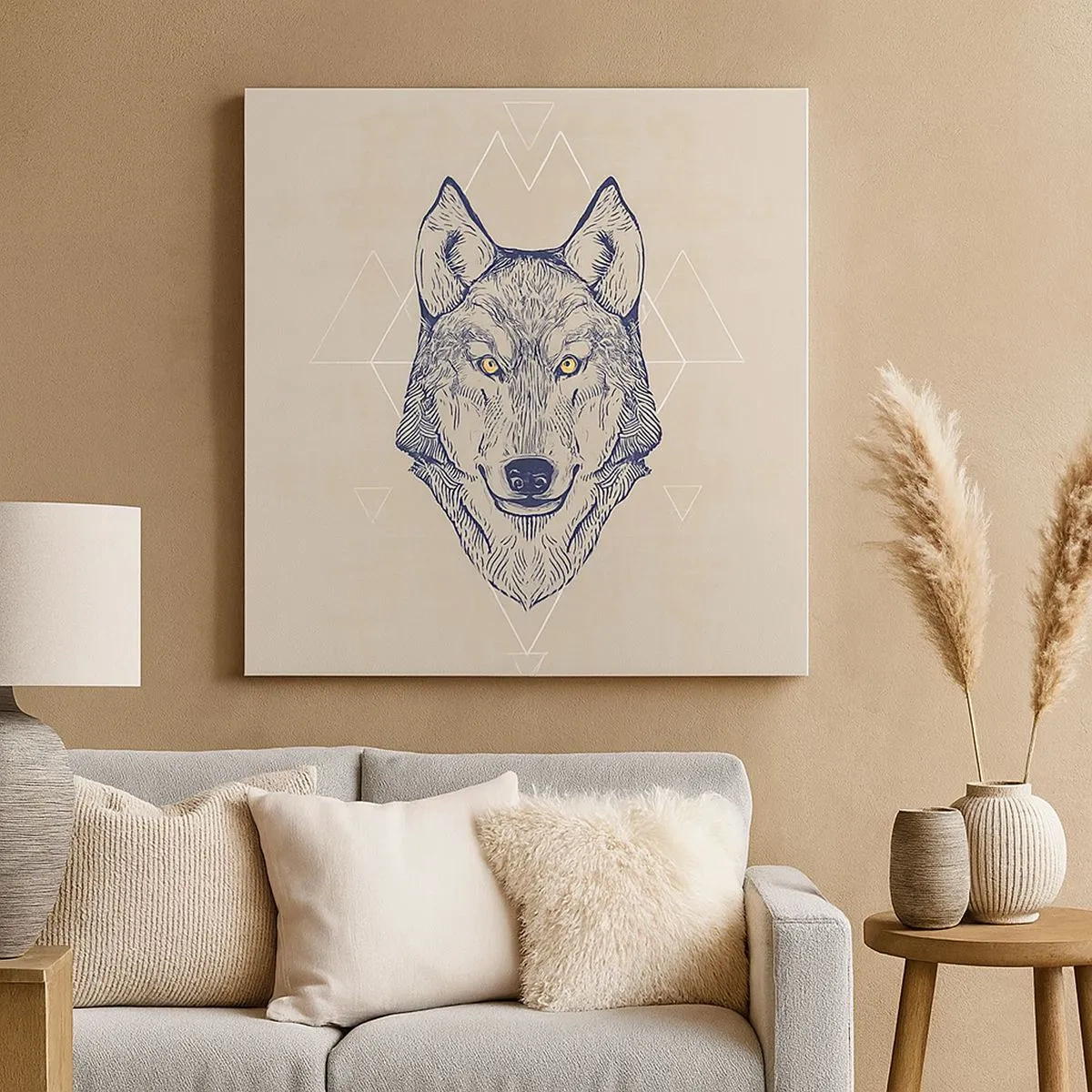 Obraz na plátně - Alfa o pronikavém pohledu - 30x30 cm