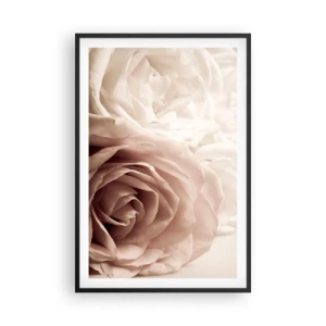 Plakát v černém rámu - V srdci růže - 61x91 cm