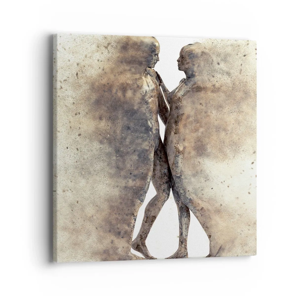Obraz na plátně - Z prachu povstali, aby milovali - 40x40 cm