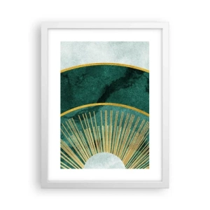 Plakát v bílém rámu - Jiná sluneční soustava - 30x40 cm