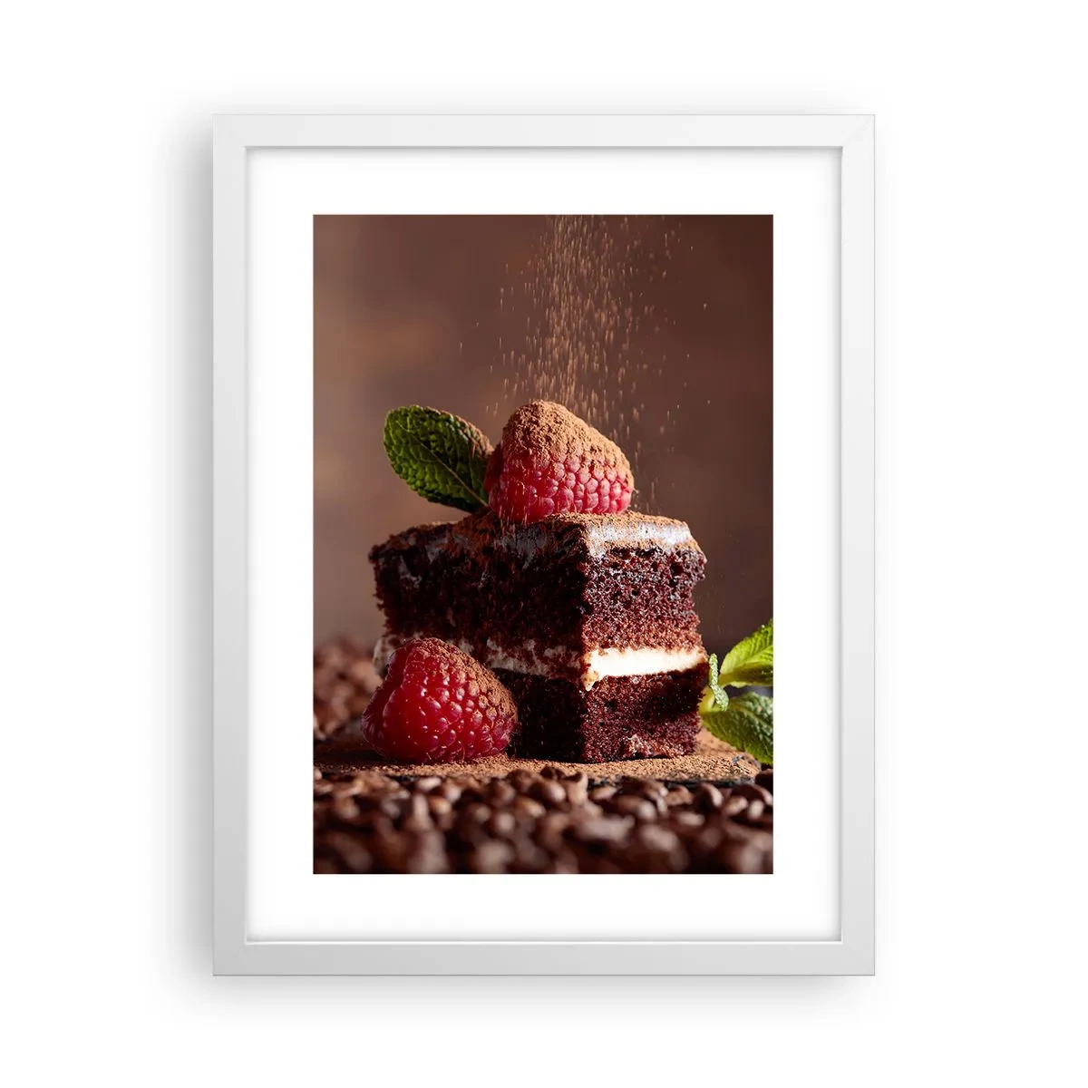 Plakát v bílém rámu - Život je sladký - 30x40 cm