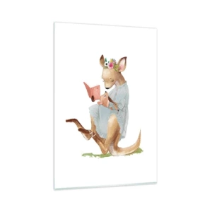 Obraz na skle - Přečti mi, mami - 80x120 cm