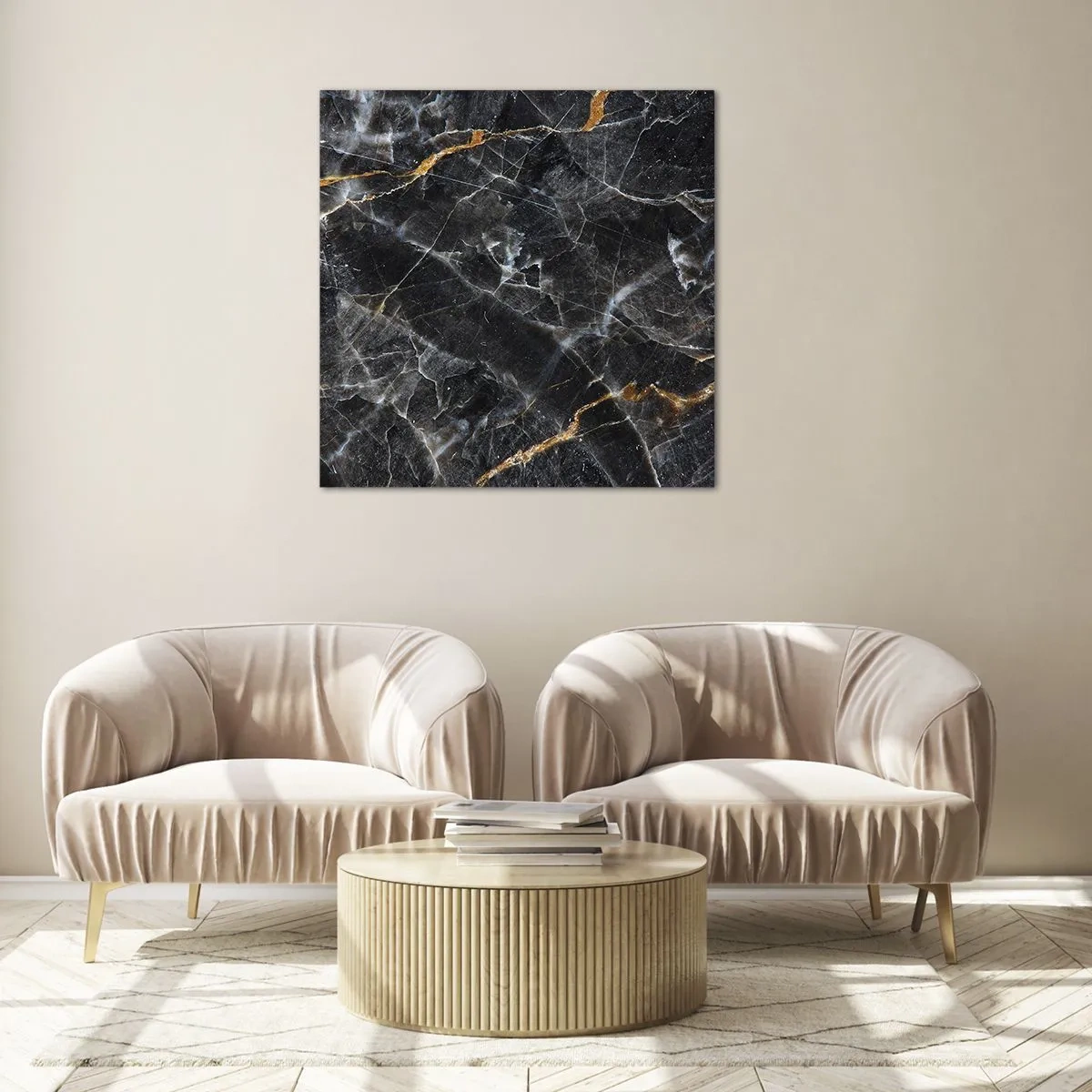 Obraz na skle - Vnitřní život kamene - 60x60 cm