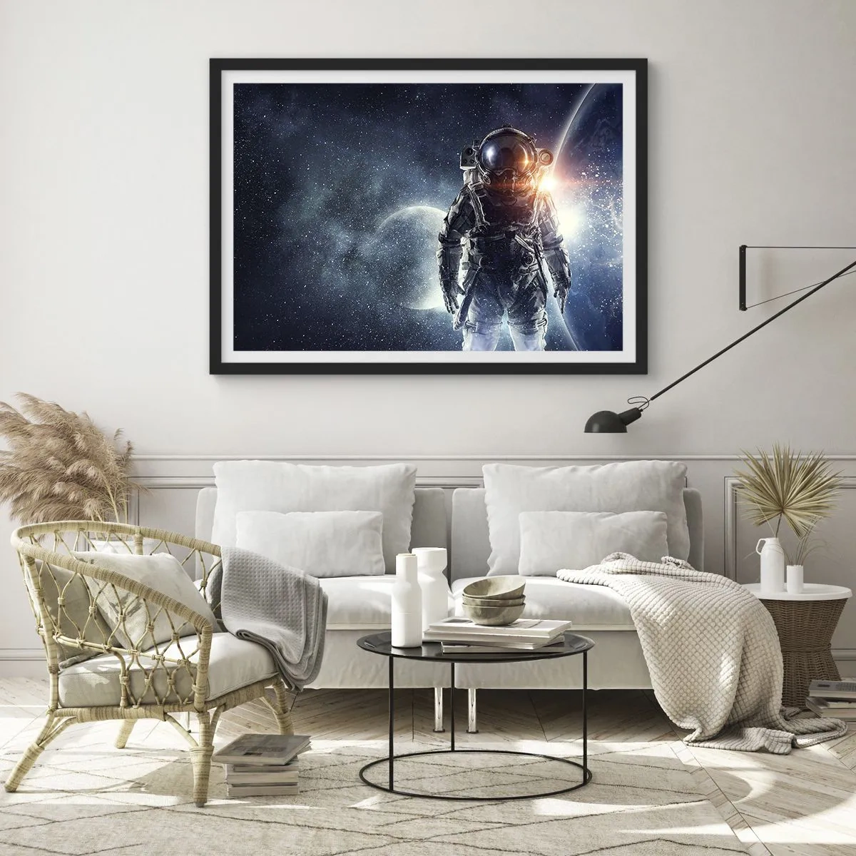 Plakát v černém rámu - Vesmírné dobrodružství - 70x50 cm