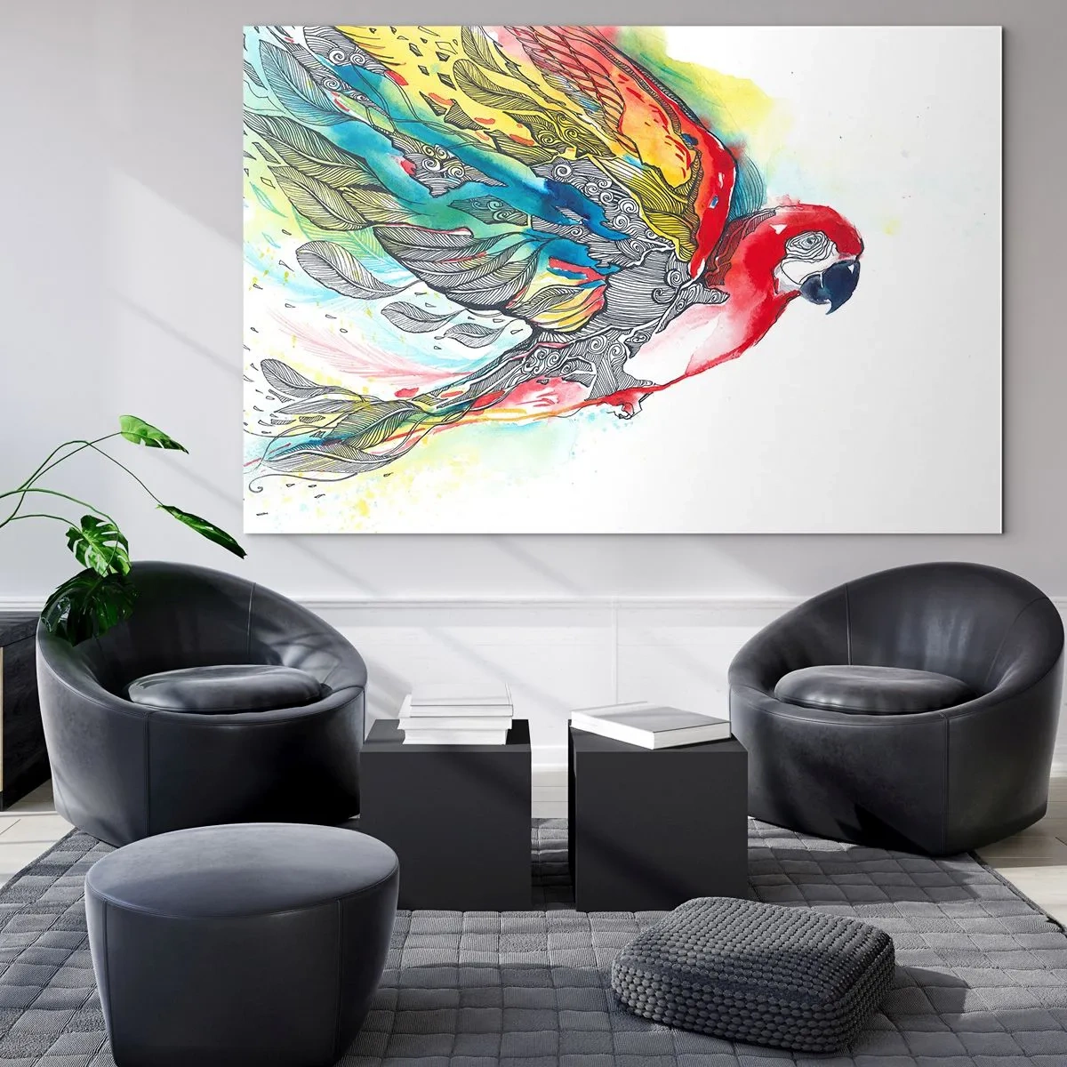 Obraz na skle - Žij barevně - 120x80 cm