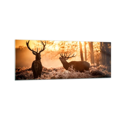 Obraz na skle - Sen myslivce - 140x50 cm